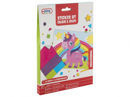 Jocuri creative - Set abtibilduri pe culori si forme, Grafix