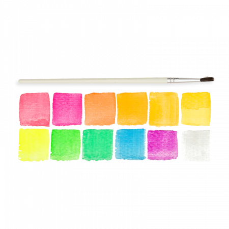 Set acuarele Chroma Blends Neon - 12 culori neon si pensula [5]