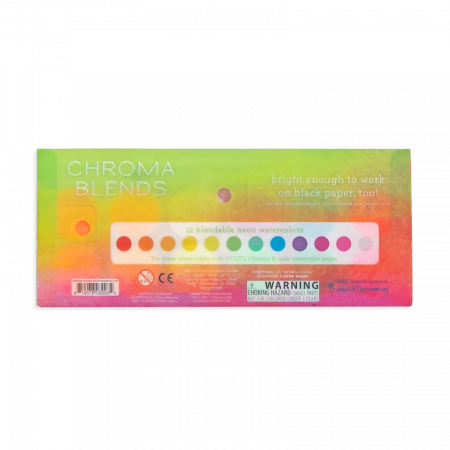Set acuarele Chroma Blends Neon - 12 culori neon si pensula [2]