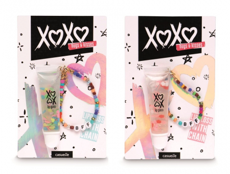 Vârstă - Set cadou cu bratara si luciu de buze, Casuelle XOXO, Treffina