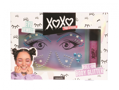 Vârstă - Set cadou cu strasuri si sclipici pentru fata si corp, Casuelle XOXO, Treffina