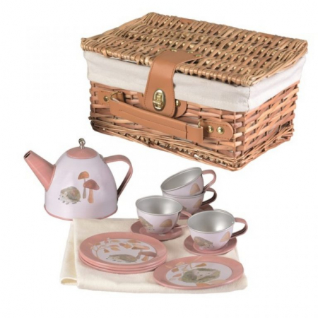 Jucării copii 5-6 ani - Set ceai în coș pentru picnic