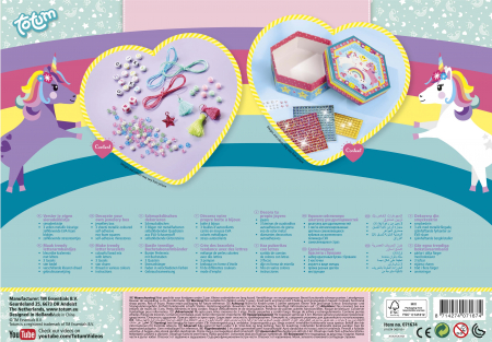 Set creativ 2 in 1, Bratari si cutie de bijuterii cu unicorni [3]