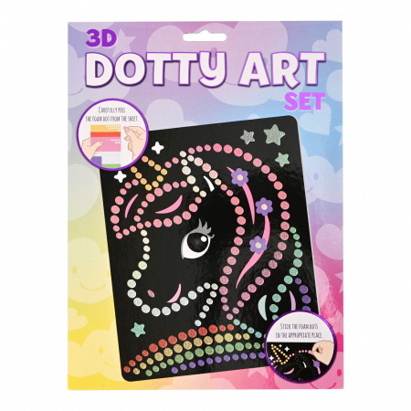 Vârstă - Set creativ 3D cu buline - unicorrn