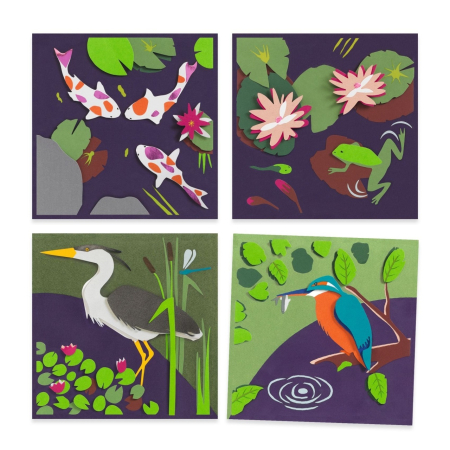 Jocuri educative - Set creativ 3D din hârtie, Djeco