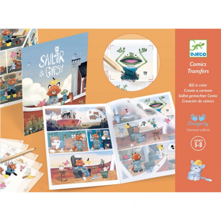 Jocuri educative pentru școală/grădiniță - Set creativ, Animație Djeco, Pe barcă