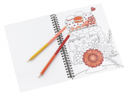 Set creativ, Coloreaza pe numere, A4, 36 pag, 6 creioane duble, Moxy [2]