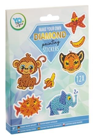 Jocuri creative - Set creativ, Creeaza propriile abtibilduri cu strasuri, Diamond paint stickers, Grafix