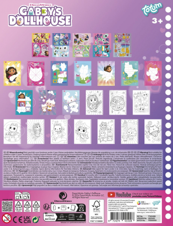 Set creativ cu abtibilduri, lipeste pe numere cu tematica Gabby Dollhouse [1]