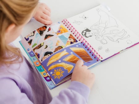 Set creativ cu abtibilduri, lipeste pe numere, Disney Princess [3]