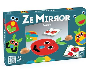Jucării Montessori - Set creativ cu oglinzi Djeco, Ze mirror Faces