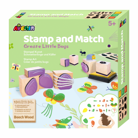 Jocuri creative - Set creativ cu stampile - Insecte