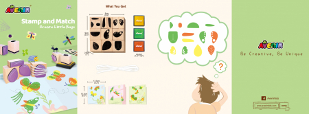 Set creativ cu stampile - Insecte [6]