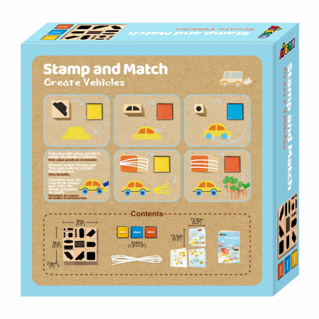 Set creativ cu stampile - Vehicule [1]