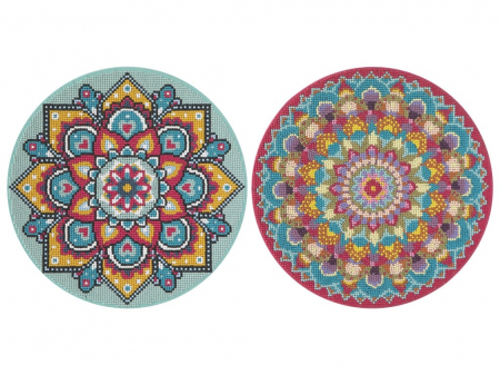 Set creativ cu strasuri, Diamond paint, Canvas Mandala, Grafix [3]