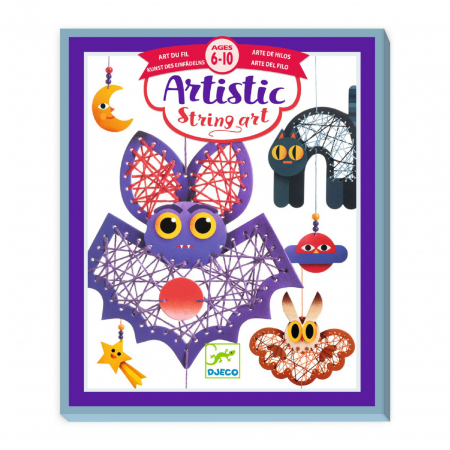 Halloween - Set creativ de cusut Pe timp de noapte, Djeco