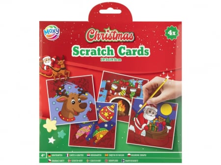 Jocuri Creative - Set creativ de razuit, cu tematica Craciun, Ren