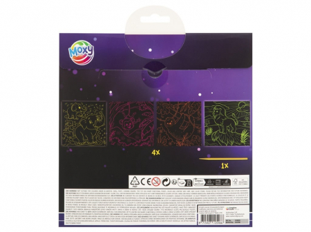 Set creativ de razuit fosforescent, Glow in the dark, pentru baieti  [1]