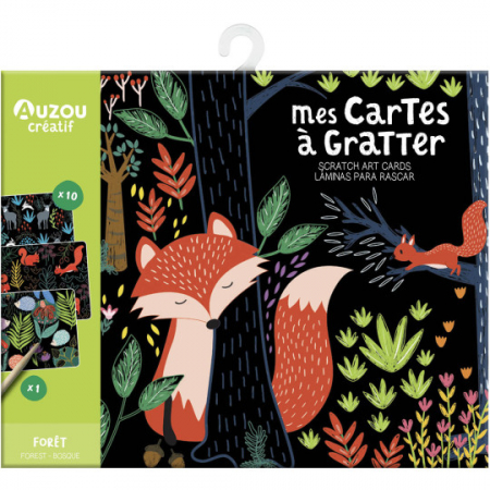 Rechizite scolare - Auzou-Set creativ de razuit - Padurea