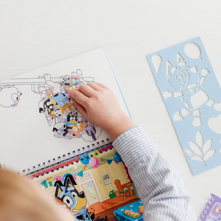 Set creativ de razuit si colorat, Bluey, Totum [5]