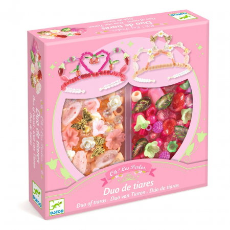 Jocuri creative - Set creativ diademe roz, Djeco