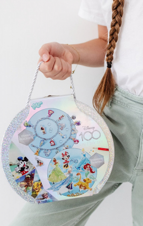 Set creativ Disney aniversar 100 ani, 2 in 1, pictura cu diamante si bratari cu pandantive moi [3]