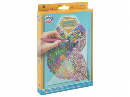 Vârstă - Set creativ DIY, Agenda cu strasuri, Diamond Painting, bufnita, A5
