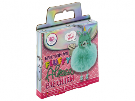 Jocuri creative - Set creativ DIY, Breloc pufos alpaca