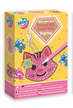 Jucarii creative - Set creativ DIY, Creeaza propriul breloc cu strasuri, Diamond Paint, Grafix