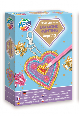 Jucarii creative - Set creativ DIY, Creeaza propriul breloc cu strasuri, Diamond Paint, Grafix