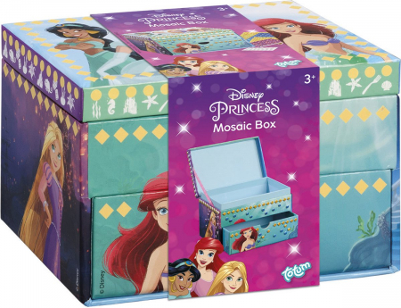 Idei de cadouri sub 100 de lei - Set creativ DIY Decoreaza propria cutie de bijuterii, Disney Princess