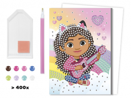 Set creativ DIY, Felicitare diamond paint, Gabby's Dollhouse [1]