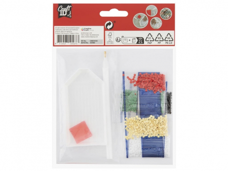 Set creativ DIY, felicitari de Craciun, brad si om de zapada [1]