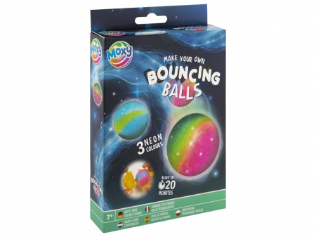 Jocuri educative - Set creativ, DIY Mingii saltarete, 3 culori neon