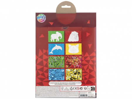 Set creativ, Lipeste pe numere, A4, animale, Grafix [1]