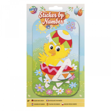 Jocuri educative - Set creativ Lipeste pe numere tematica Paste