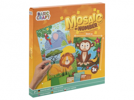 Jocuri creative - Set creativ, Mozaic pe numere, Grafix