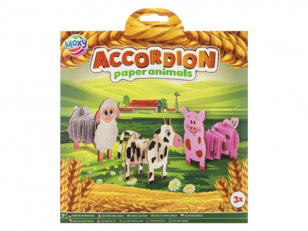 Jucării copii 5-6 ani - Set creativ Origami ondulat, animale domestice