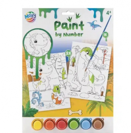 Vârstă - Set creativ Picteaza pe numere, A4