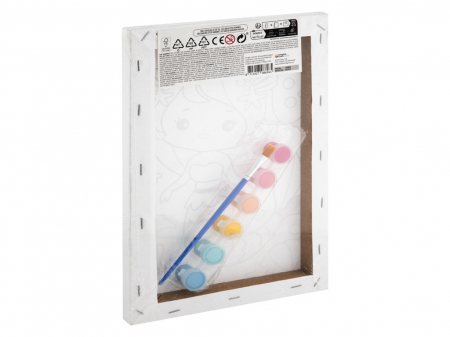 Set creativ Picteaza pe numere, Canvas, sirena [1]
