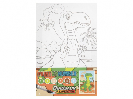 PROMOȚII - Set creativ Picteaza pe numere, canvas T-rex si Pterodactil