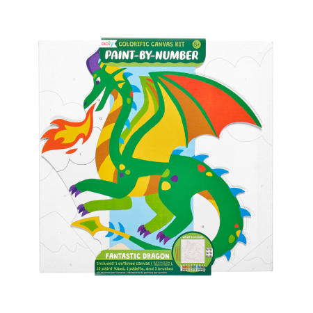 Vârstă - Set creativ Picteaza pe numere - Fantastic Dragon