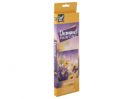 Jocuri educative - Set creativ pictura cu diamante, Diamond painting, Fluturi, Craft Sensations