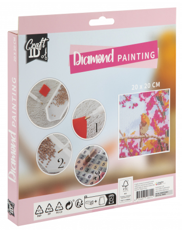 Set creativ pictura cu diamante, Diamond painting, pasari, Craft Sensations [1]