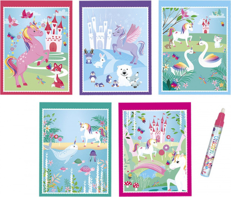 Set creativ pictura magica cu apa, unicorni [2]