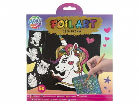 PROMOȚII - Set creativ transfer, Foil Art, Unicorn