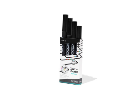 Jucării copii 10+ - Set de 4 markere negre pentru Ozobot