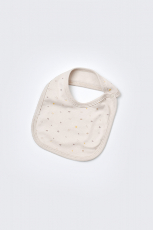 Set de 5 piese pentru nou nascut - 100% bumbac organic - Crem cu buline, Baby Cosy [5]