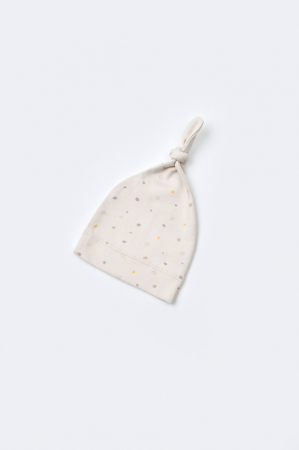 Set de 5 piese pentru nou nascut - 100% bumbac organic - Crem cu buline, Baby Cosy [6]