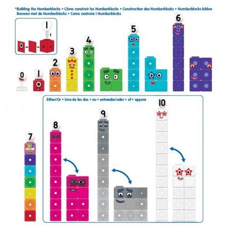 Set de activități de la 1 - 10, MathLink®Cubes Numberblocks [3]
